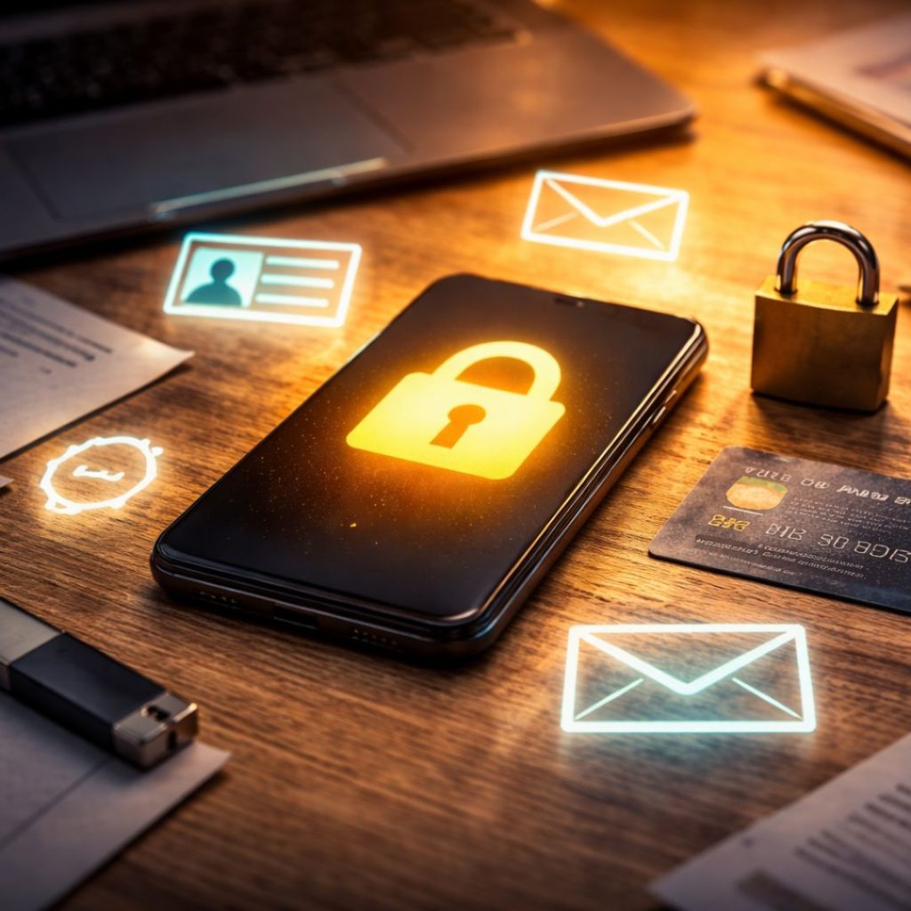 Uso de dispositivos digitales y riesgos al proporcionar datos personales