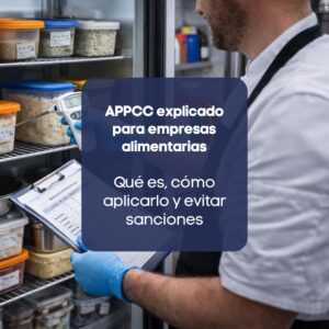 Registro de temperatura y control de alimentos en negocio de hostelería siguiendo sistema APPCC